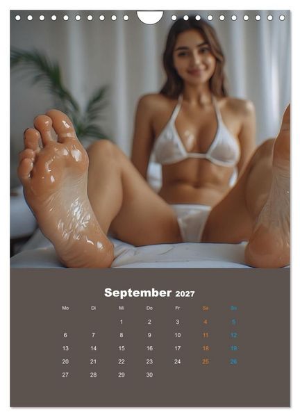 Produktbild: Einge&ouml;lt - Sexy Frauen Kalender (Wandkalender 2027 DIN A4 hoch), CALVENDO Monatskalender