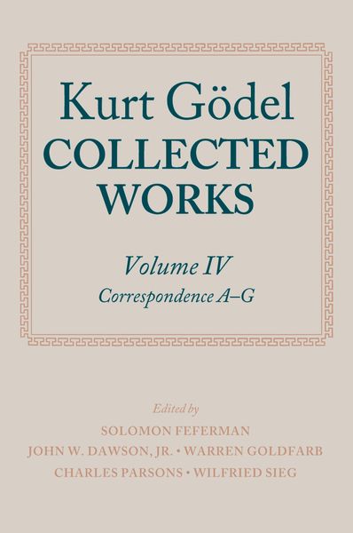 Produktbild: Kurt G&ouml;del: Collected Works: Volume IV