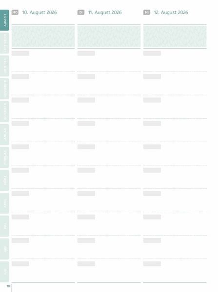 Produktbild: Mein Lehrerplaner A5+ &ndash; Hardcover &ndash; Lehrerkalender f&uuml;r das Schuljahr 2026/2027 &ndash; Bl&auml;ttermeer