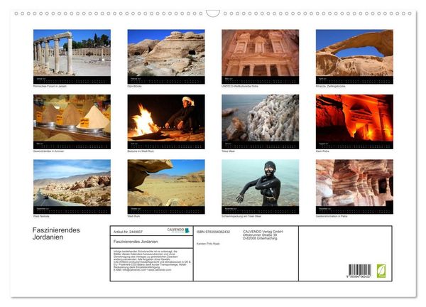 Produktbild: Faszinierendes Jordanien (Wandkalender 2027 DIN A2 quer), CALVENDO Monatskalender