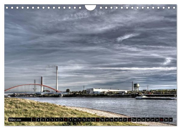 Produktbild: Duisburg am Rhein - R(h)einblicke (Wandkalender 2026 DIN A4 quer), CALVENDO Monatskalender