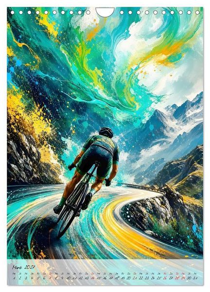 Produktbild: Herzschlag 180 - Wenn Rennradsport zur Kunst wird (Wandkalender 2027 DIN A4 hoch), CALVENDO Monatskalender