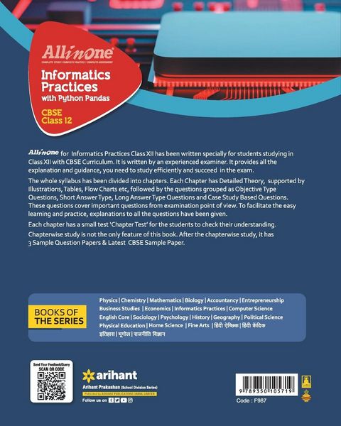 Produktbild: All In One Class 12th Informatics Practices for CBSE Exam 2024