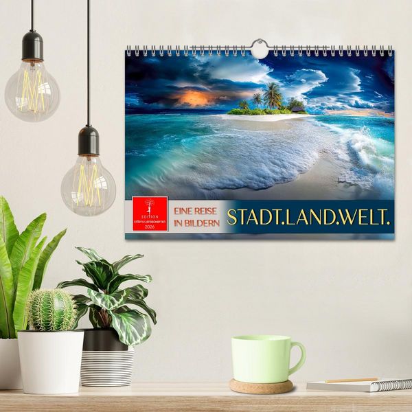 Produktbild: Stadt.Land.Welt. - eine Reise in Bildern (Wandkalender 2026 DIN A4 quer), CALVENDO Monatskalender