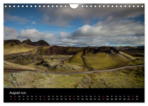 Produktbild: Island - Iceland - &Iacute;sland (Wandkalender 2026 DIN A4 quer), CALVENDO Monatskalender