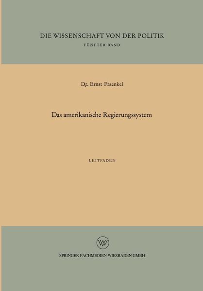 Produktbild: Das amerikanische Regierungssystem