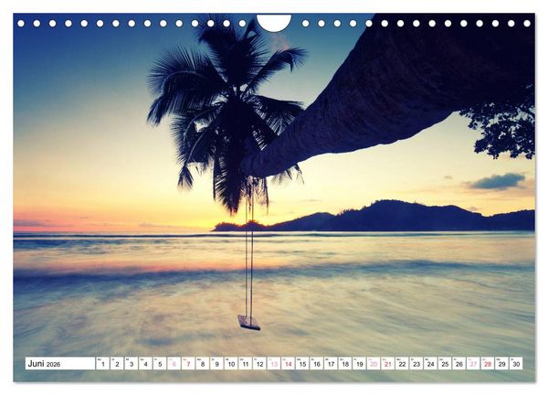 Produktbild: Seychellen Strandfeeling (Wandkalender 2026 DIN A4 quer), CALVENDO Monatskalender