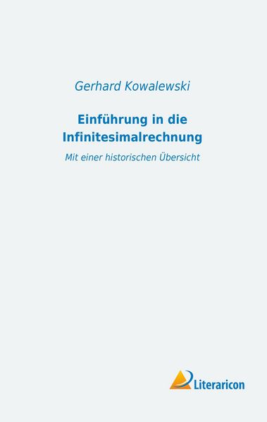 Produktbild: Einf&uuml;hrung in die Infinitesimalrechnung