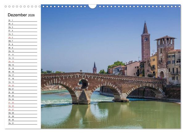 Produktbild: VERONA Historisches Stadtherz (Wandkalender 2026 DIN A3 quer), CALVENDO Monatskalender