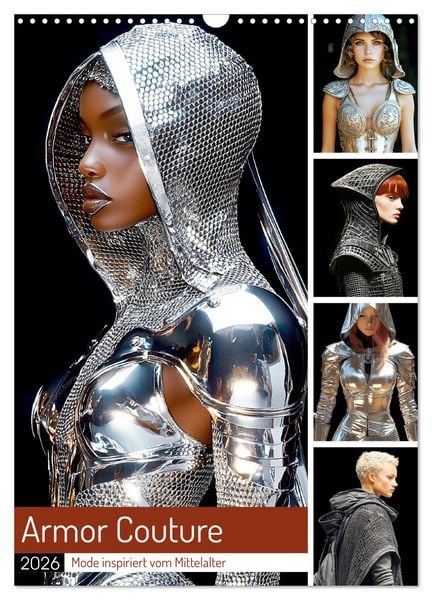 Produktbild: Armor Couture. Mode inspiriert vom Mittelalter (Wandkalender 2026 DIN A3 hoch), CALVENDO Monatskalender