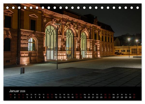 Produktbild: Pirmasens bei Nacht (Tischkalender 2026 DIN A5 quer), CALVENDO Monatskalender