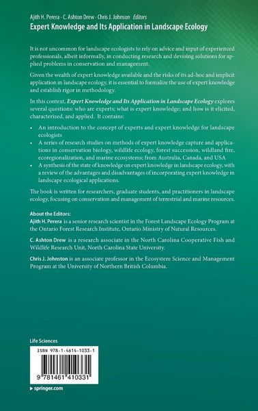 Produktbild: Expert Knowledge and Its Application in Landscape Ecology