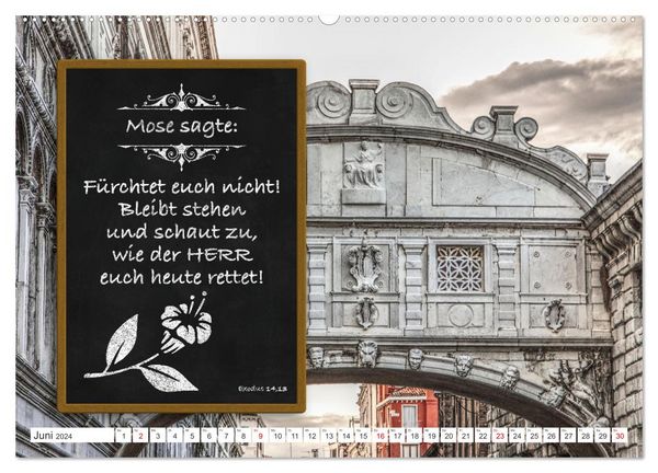 'Christliche Monatssprüche 2025 (hochwertiger Premium Wandkalender 2025 