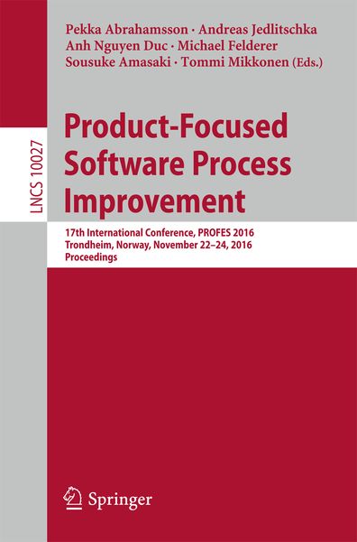 Produktbild: Product-Focused Software Process Improvement