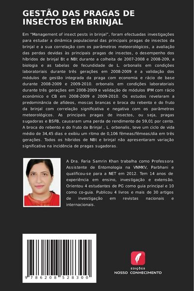 Produktbild: Gest&atilde;o das Pragas De Insectos Em Brinjal