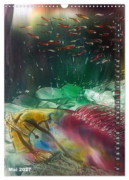 Produktbild: Encaustic-Malerei Kunstkalender 2027 (Wandkalender 2027 DIN A3 hoch), CALVENDO Monatskalender