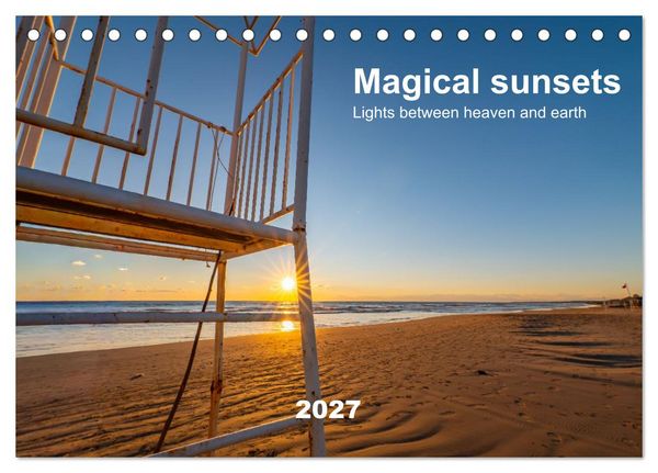 Produktbild: Magical sunsets. Lights between heaven and earth (Desk Calendar 2027 DIN A5 landscape), CALVENDO 12 Month DeskCalendar