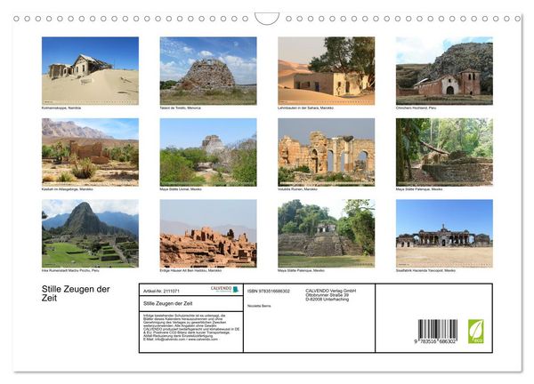 Produktbild: Stille Zeugen der Zeit (Wandkalender 2026 DIN A3 quer), CALVENDO Monatskalender