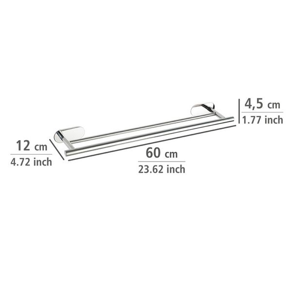 Produktbild: Turbo-Loc&reg; Badetuchstange Mod. Orea Duo Shine, 60 cm, Befestigen ohne bohren
