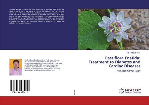 Produktbild: Passiflora Foetida: Treatment to Diabetes and Cardiac Diseases