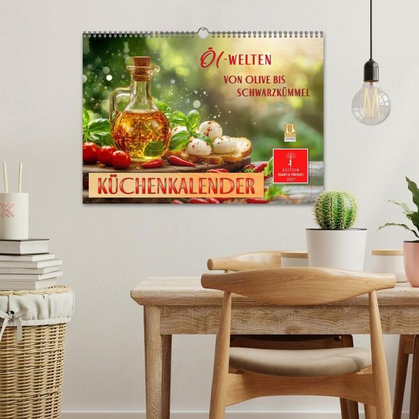 Produktbild: K&uuml;chenkalender - &Ouml;L-Welten (Wandkalender 2027 DIN A3 quer), CALVENDO Monatskalender