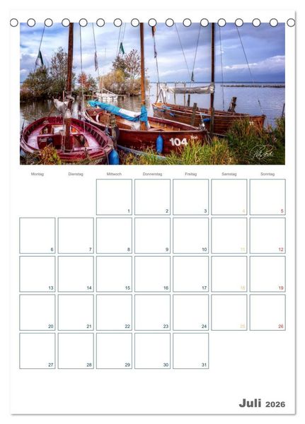 Produktbild: Am Steinhuder Meer / Planer (Tischkalender 2026 DIN A5 hoch), CALVENDO Monatskalender