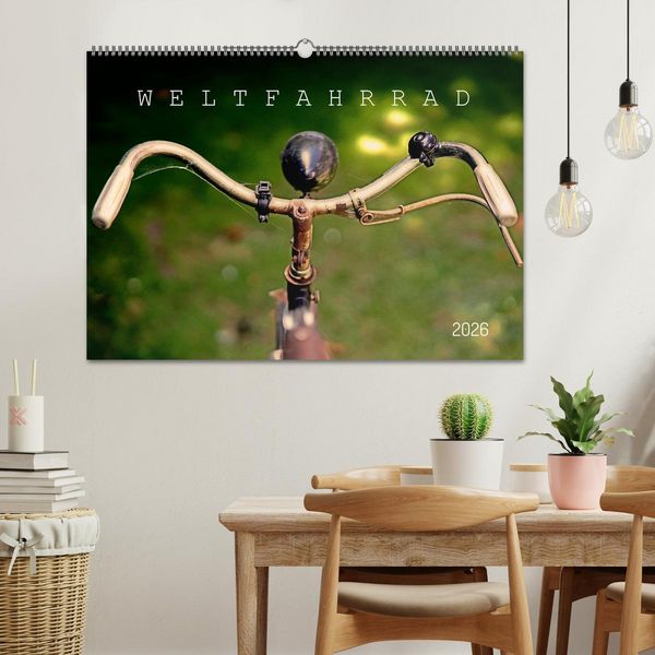 Produktbild: Weltfahrrad (Wandkalender 2026 DIN A2 quer), CALVENDO Monatskalender