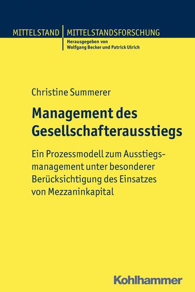 Produktbild: Management des Gesellschafterausstiegs
