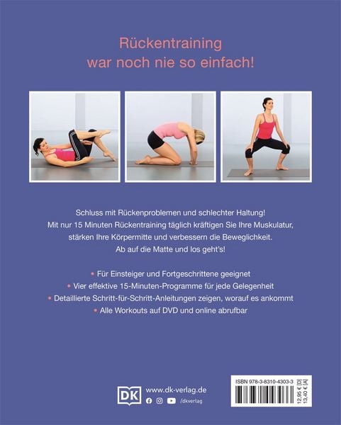 Produktbild: 15 Minuten R&uuml;ckentraining f&uuml;r jeden Tag