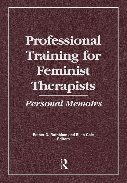Produktbild: Professional Training for Feminist Therapists