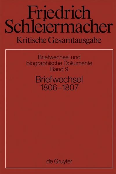 Produktbild: Briefwechsel 1806-1807