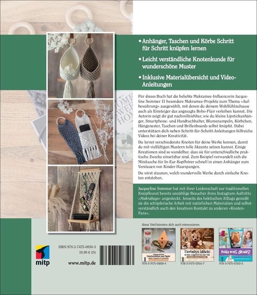 Makramee - Moderne Projekte zum schönen Aufbewahren