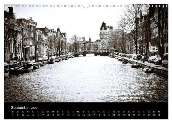 Produktbild: Amsterdam 2026 (Wandkalender 2026 DIN A3 quer), CALVENDO Monatskalender