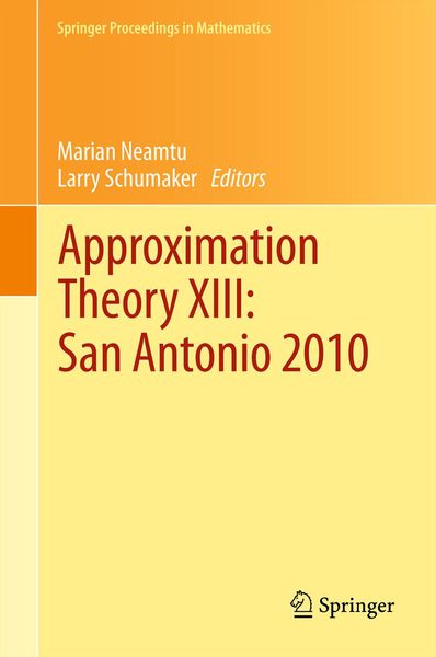 Produktbild: Approximation Theory XIII: San Antonio 2010