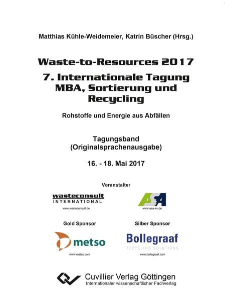 Produktbild: Waste-to-Resources 2017