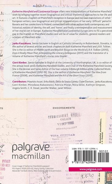 Produktbild: Katherine Mansfield and Continental Europe