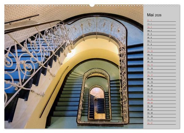 Produktbild: Faszination Treppen (hochwertiger Premium Wandkalender 2026 DIN A2 quer), Kunstdruck in Hochglanz