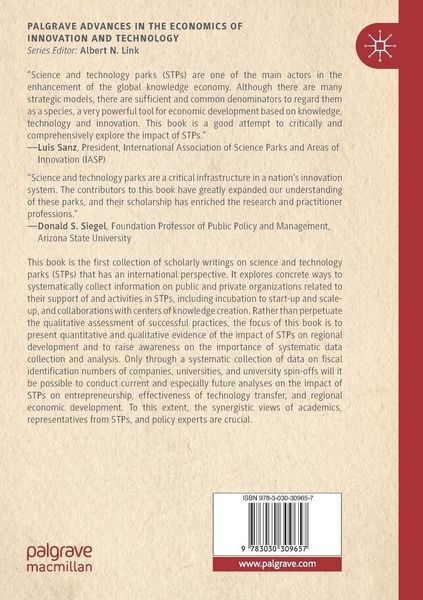 Produktbild: Science and Technology Parks and Regional Economic Development