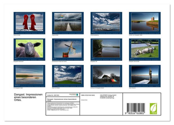 Produktbild: Dangast. Impressionen eines besonderen Ortes. (Wandkalender 2026 DIN A4 quer), CALVENDO Monatskalender