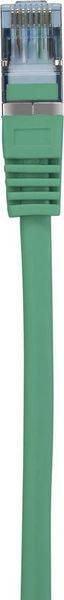 Produktbild: Renkforce RF-5136972 RJ45 Patchkabel CAT 6a S/FTP 5.00 m Gr&uuml;n mit Rastnasenschutz, Flammwidrig 1 St.