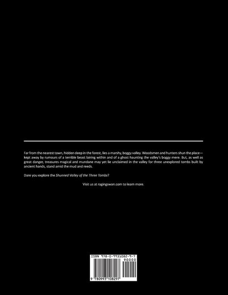 Produktbild: Raging Swan's Shunned Valley of the Three Tombs
