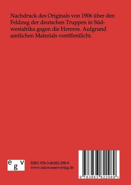Produktbild: Die K&auml;mpfe der deutschen Truppen in S&uuml;dwestafrika