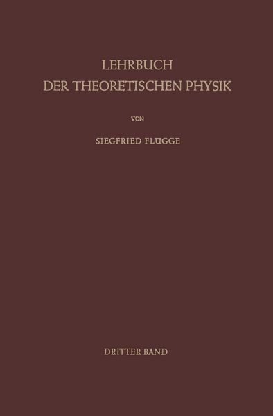 Produktbild: Lehrbuch der Theoretischen Physik