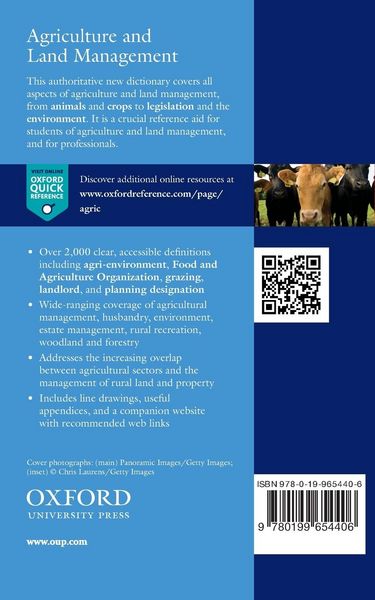 Produktbild: Dictionary of Agriculture and Land Management