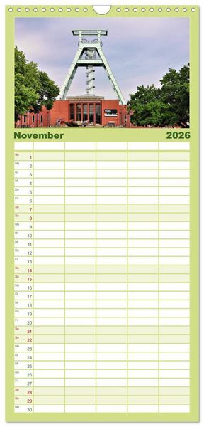 Produktbild: Familienplaner 2026 - Bochum mit 5 Spalten (Wandkalender, 21 x 45 cm) CALVENDO