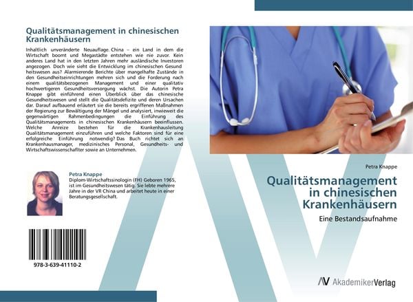 Produktbild: Qualit&auml;tsmanagement in chinesischen Krankenh&auml;usern