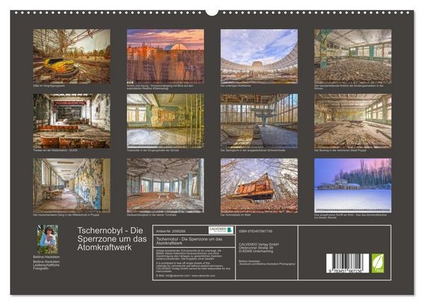 Produktbild: Tschernobyl - Die Sperrzone um das Atomkraftwerk (hochwertiger Premium Wandkalender 2026 DIN A2 quer), Kunstdruck in Hochglanz