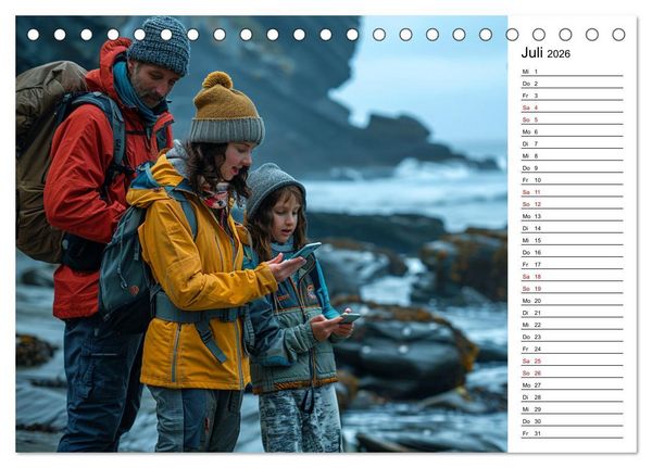 Produktbild: Der Geocaching Found it Kalender (Tischkalender 2026 DIN A5 quer), CALVENDO Monatskalender