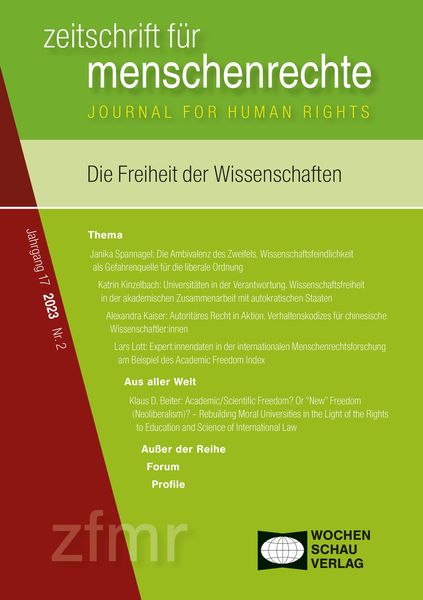 Produktbild: Die Freiheit der Wissenschaften