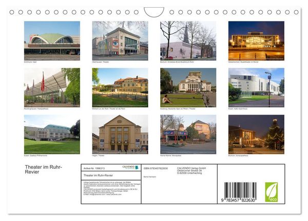 Produktbild: Theater im Ruhr-Revier (Wandkalender 2026 DIN A4 quer), CALVENDO Monatskalender